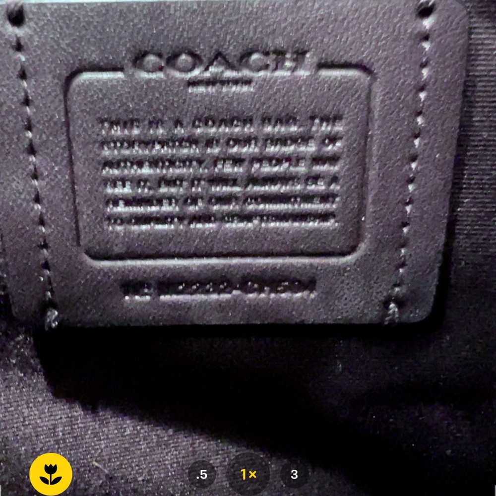 Coach Brown and Black Signature Tote Purse Bag Zip up - Picture 11 of 15